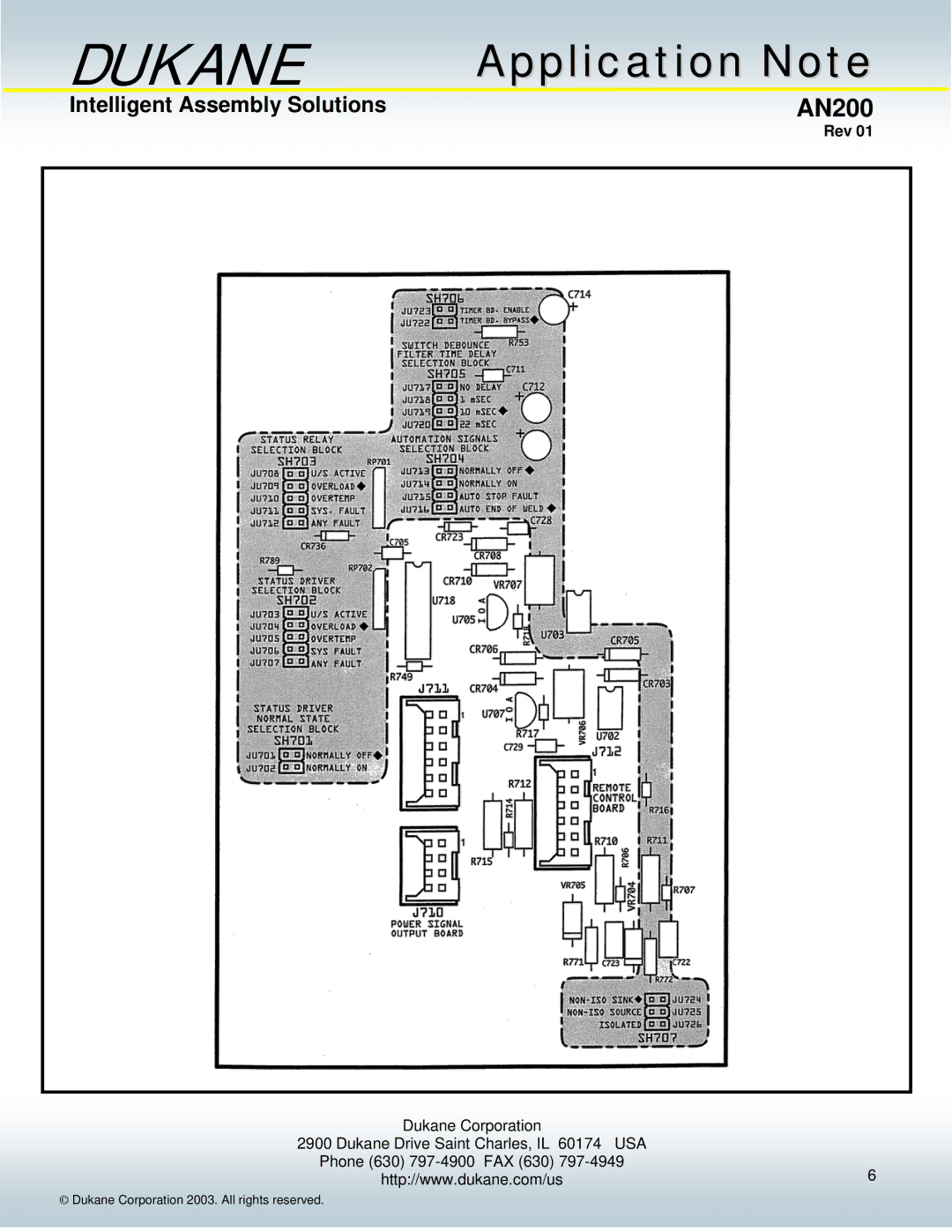 Dukane AN200 manual System Input Example for the Ground Detect feature 