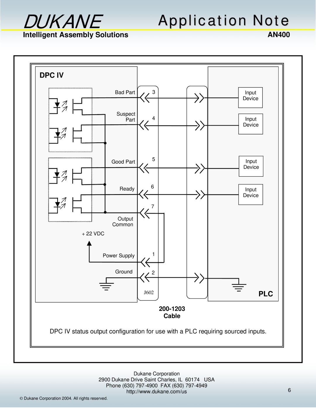 Dukane AN400 manual Dpc 