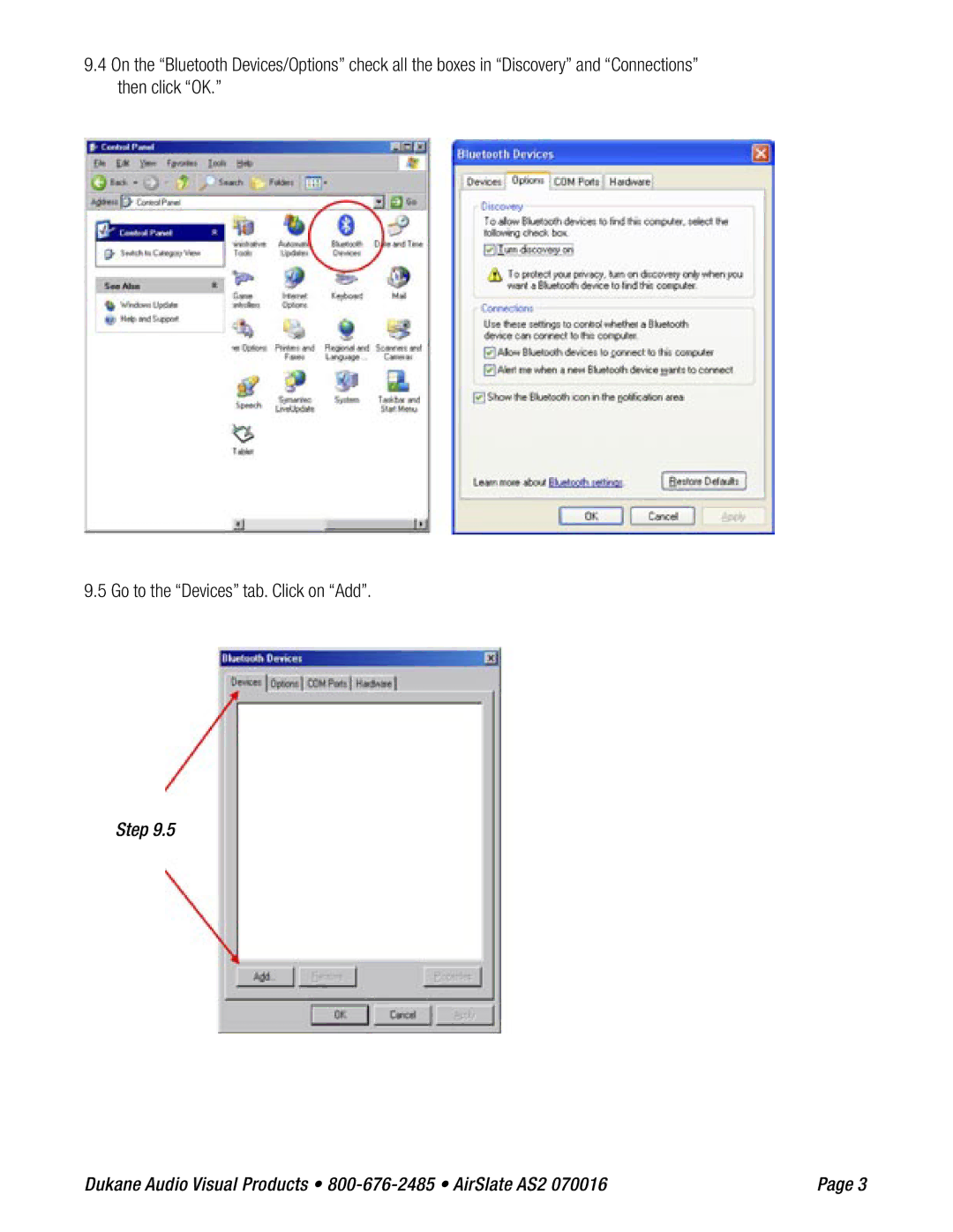 Dukane specifications Step Dukane Audio Visual Products 800-676-2485 AirSlate AS2 