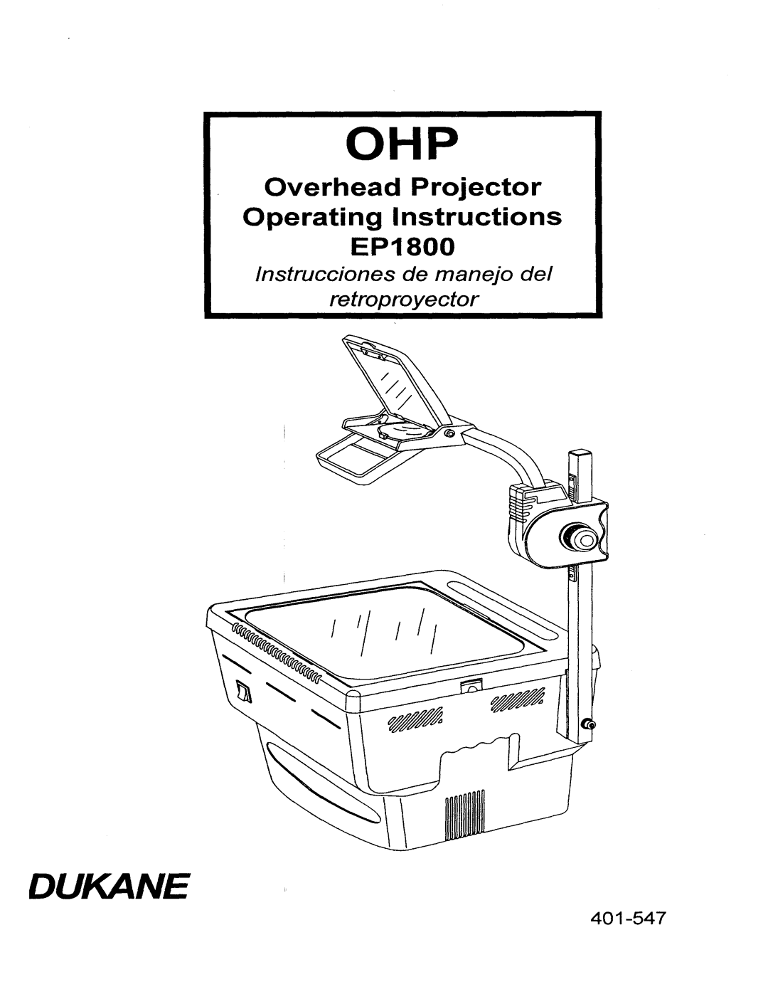 Dukane EP1800 manual 