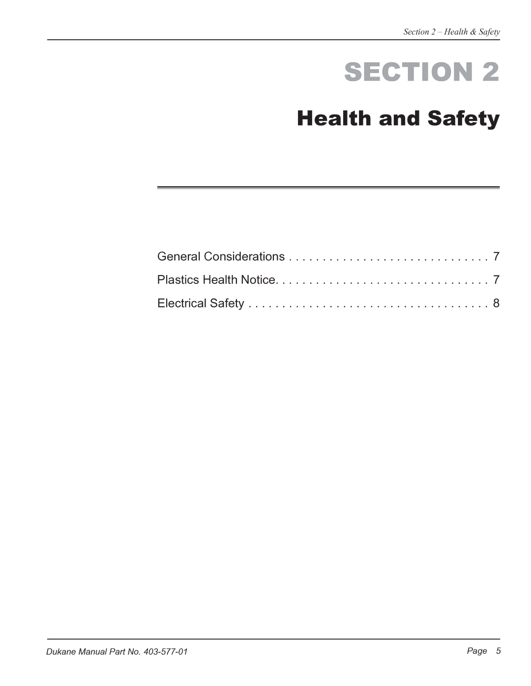 Dukane iQ Series user manual Health and Safety 