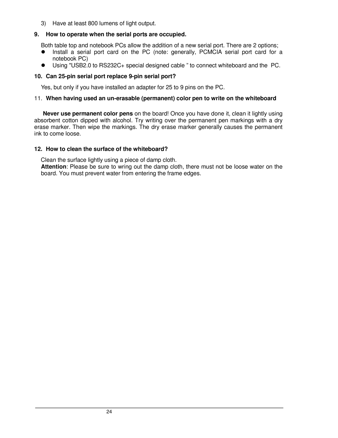 Dukane LB77HA manual How to operate when the serial ports are occupied, Can 25-pin serial port replace 9-pin serial port? 