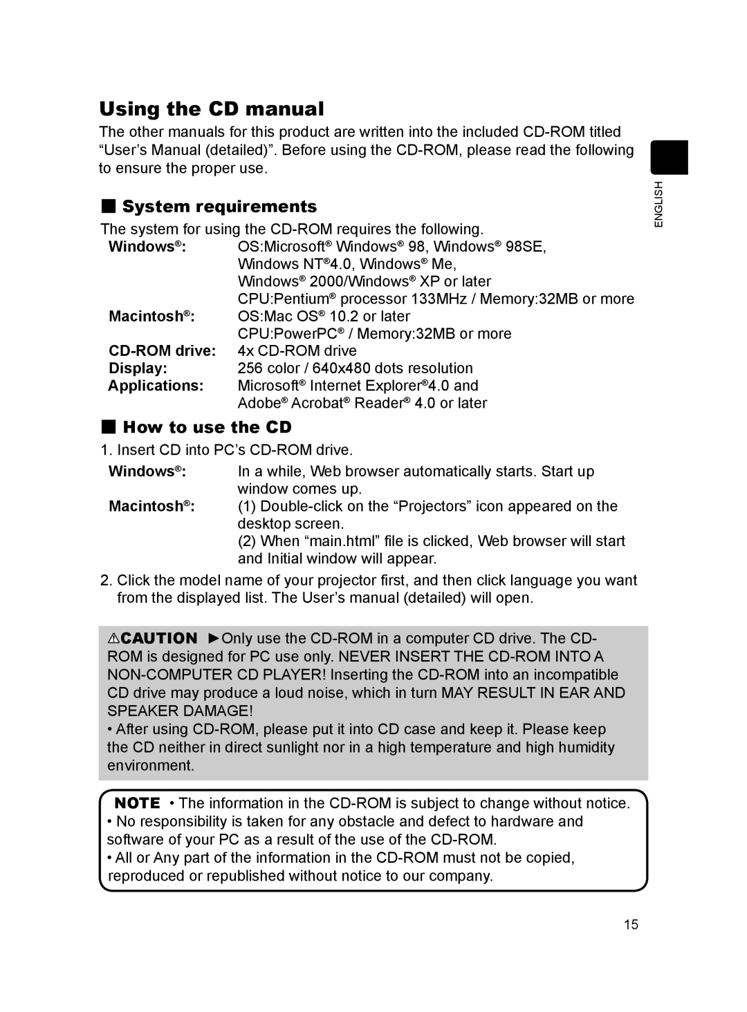 Dukane MODEL 8788 user manual Using the CD manual 