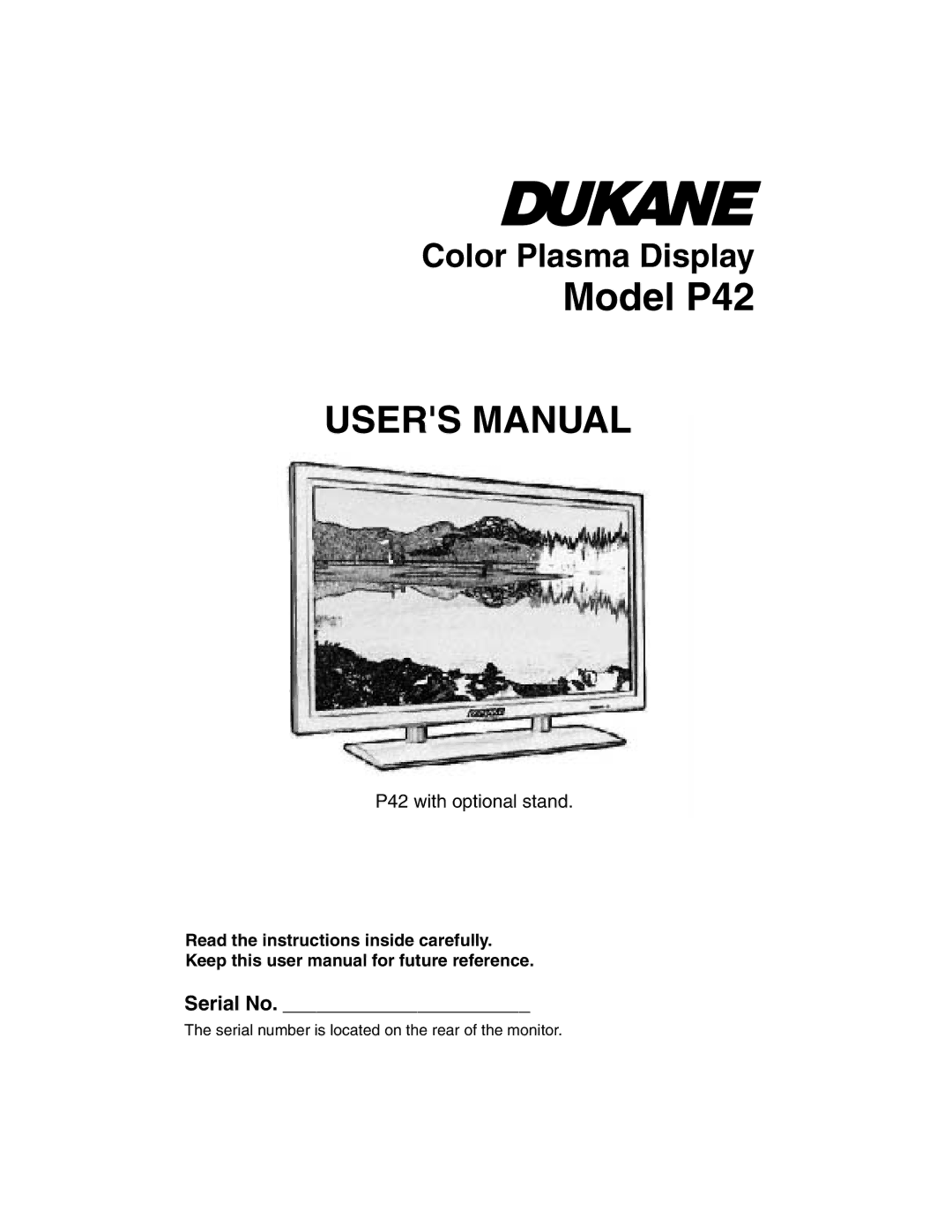 Dukane user manual Model P42 