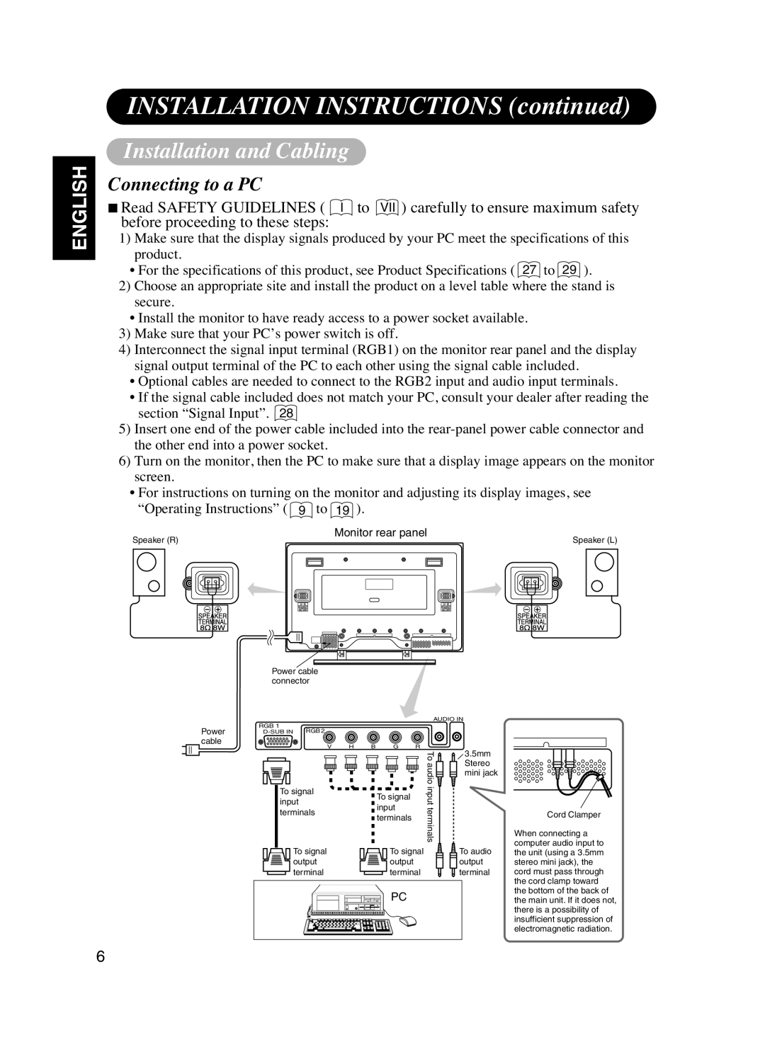 Dukane P42 user manual Installation and Cabling, Connecting to a PC 