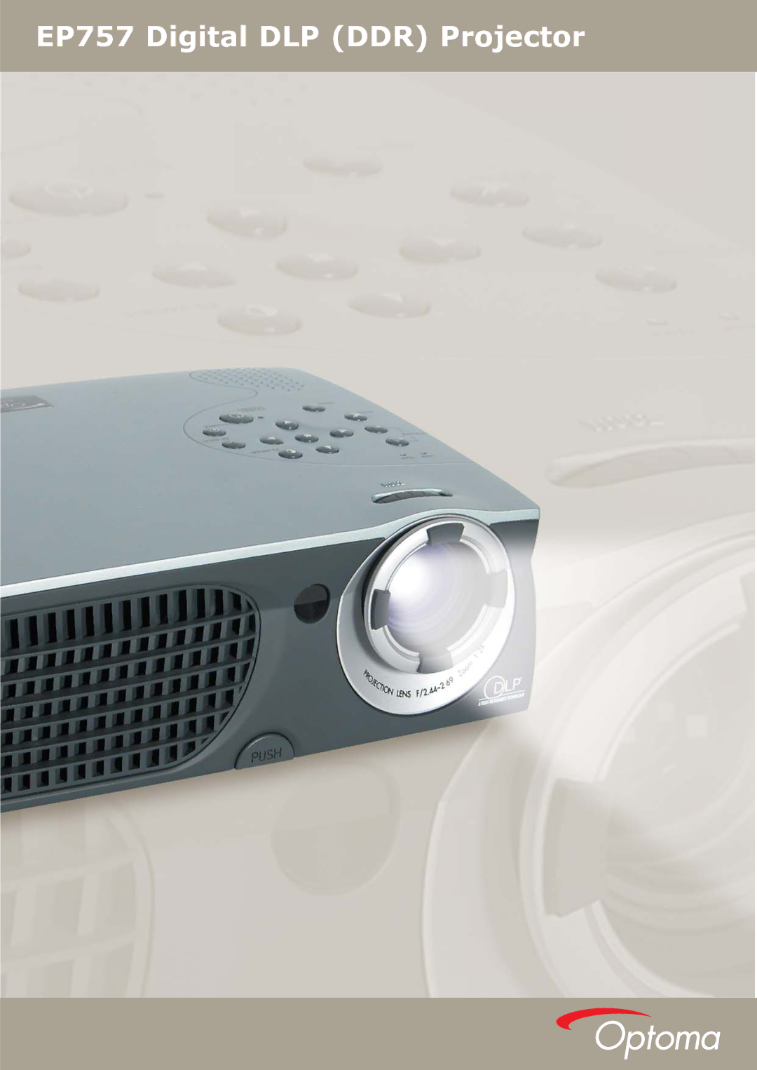 DVDO manual EP757 Digital DLP DDR Projector 