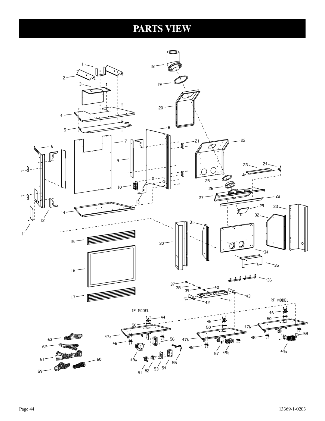 DVS 30-2 installation instructions Parts View 