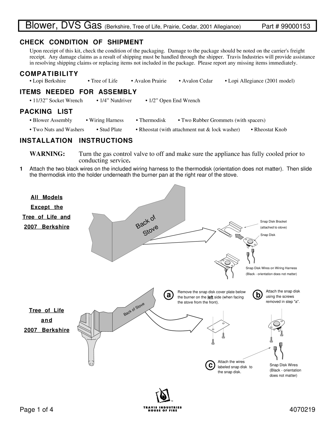 DVS 99000153 installation instructions Compatibility 