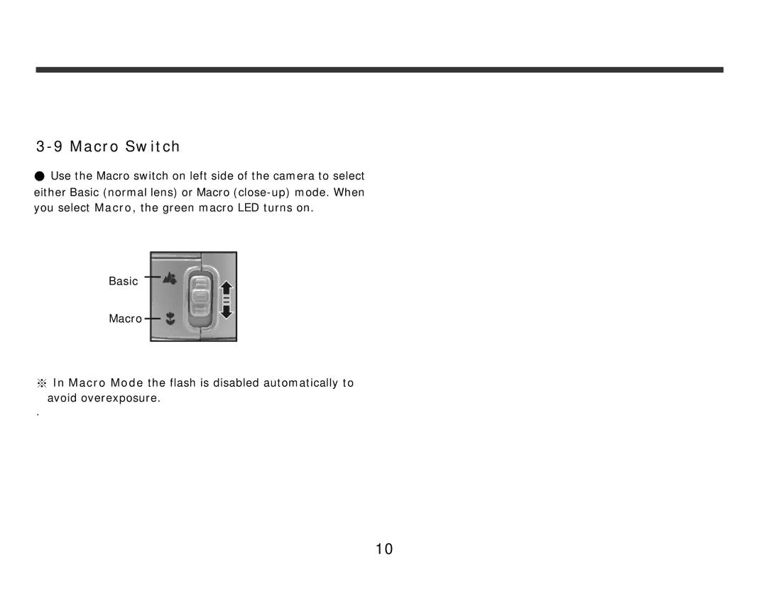 DXG Technology 321 manual Macro Switch 