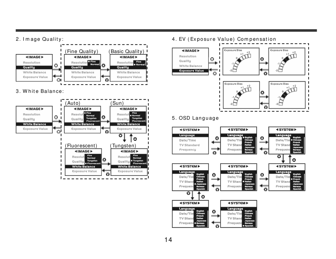 DXG Technology 321 manual OSD Language 