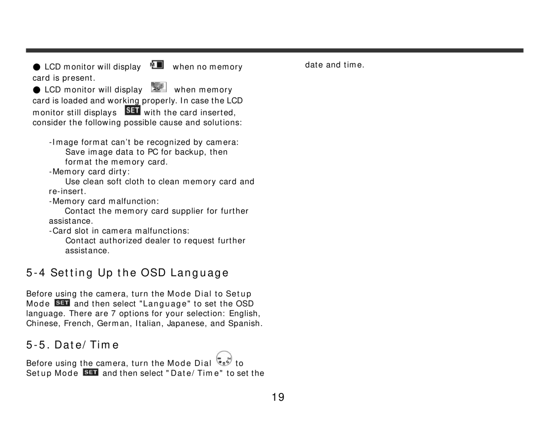 DXG Technology 321 manual Setting Up the OSD Language, Date/Time 