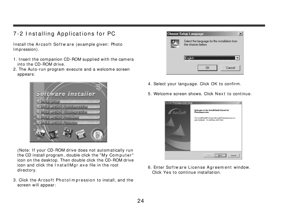 DXG Technology 321 manual Installing Applications for PC 