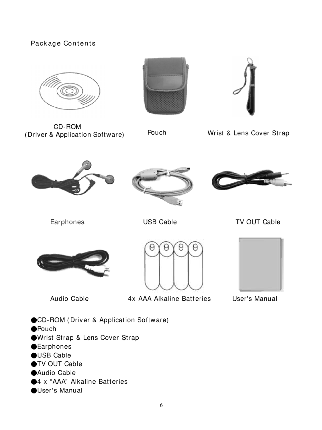 DXG Technology DXG-305VP manual Package Contents 