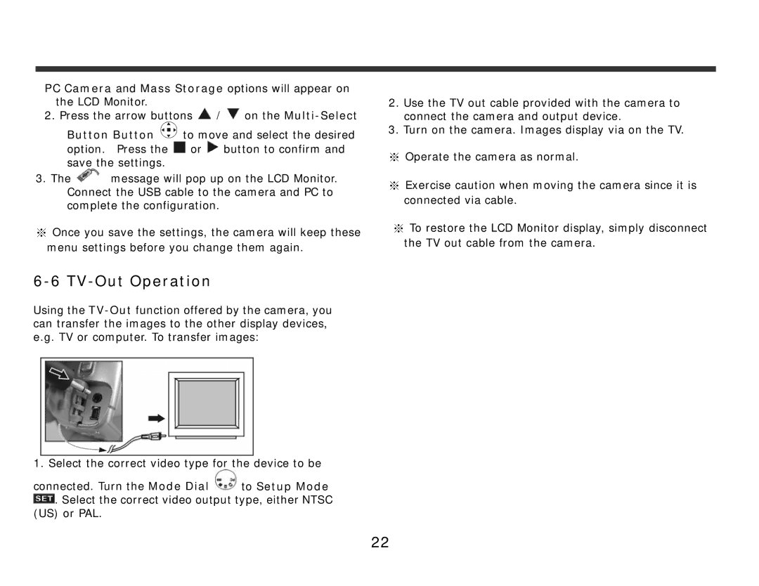 DXG Technology DXG-308 manual TV-Out Operation 