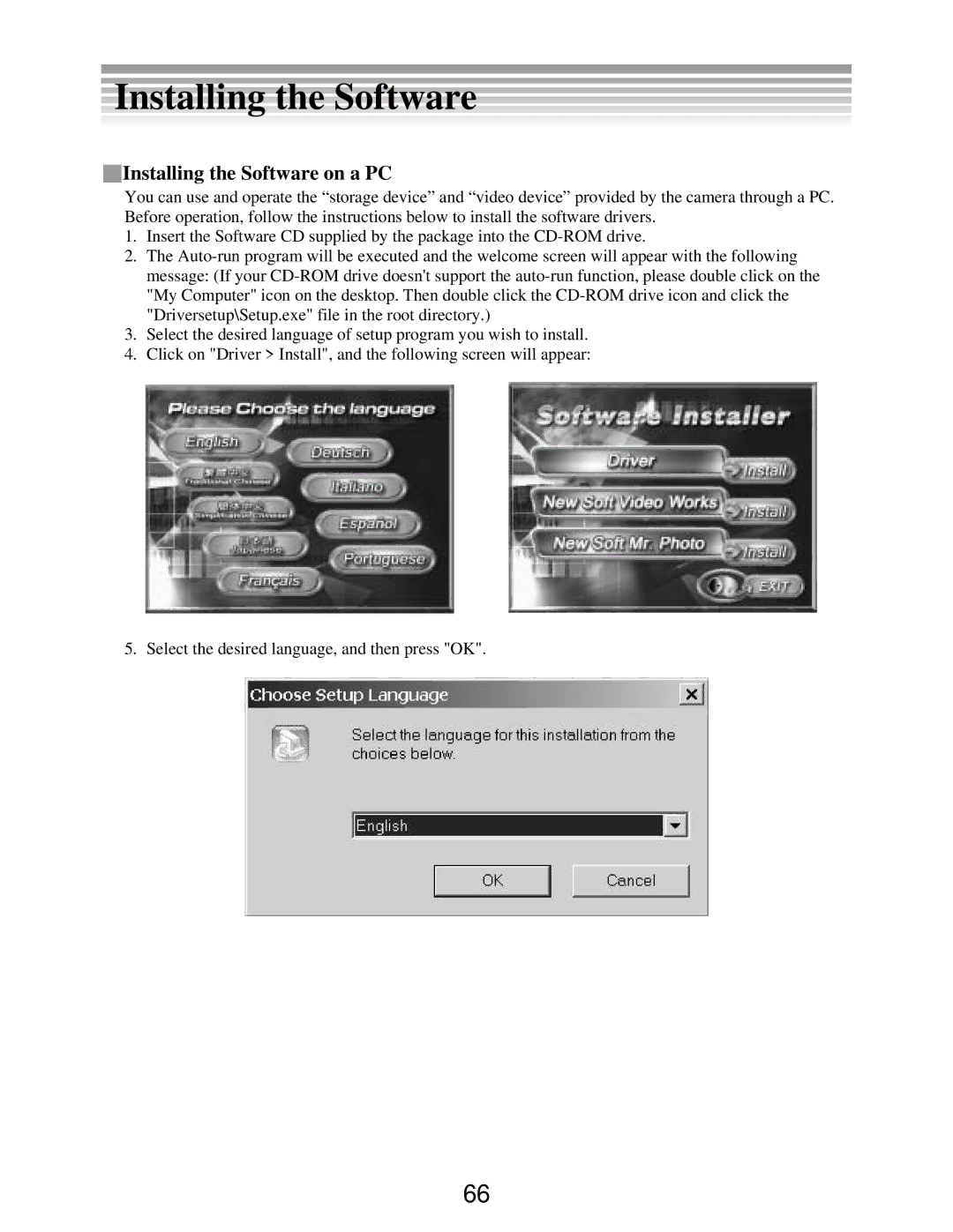 DXG Technology DXG-502 manual Installing the Software on a PC 