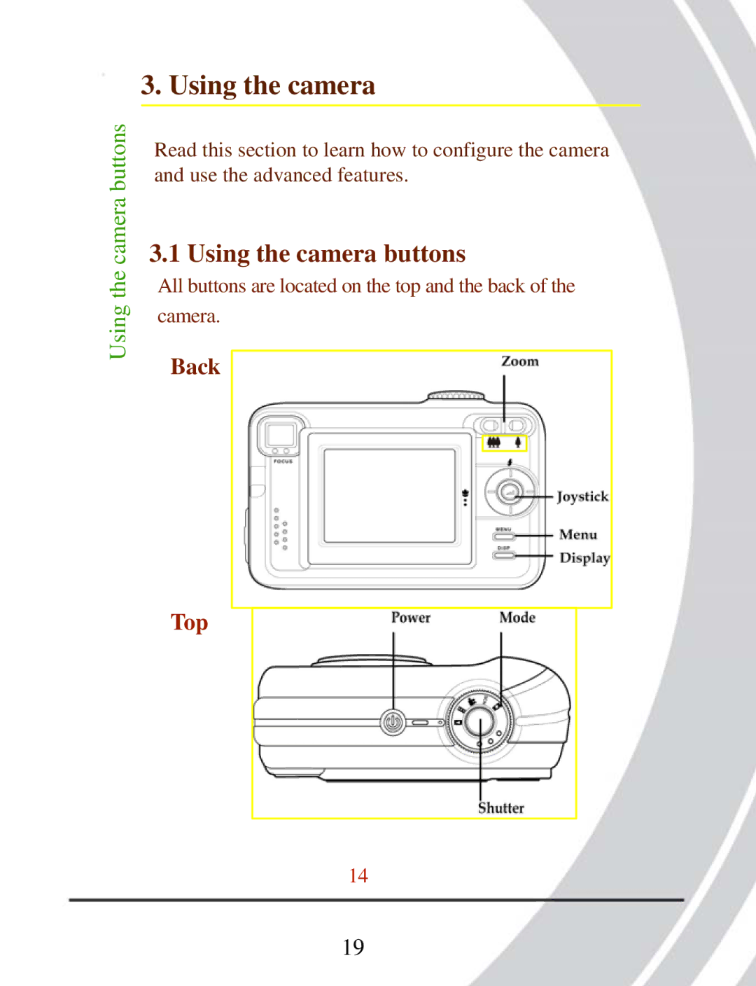 DXG Technology DXG-503 manual Using the camera 