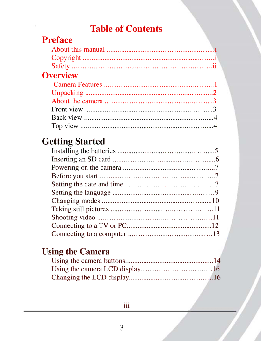 DXG Technology DXG-503 manual Preface 