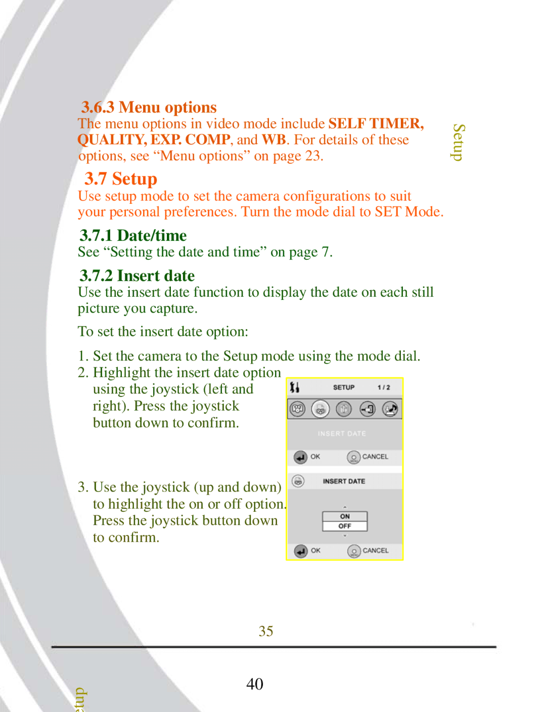 DXG Technology DXG-503 manual Setup 