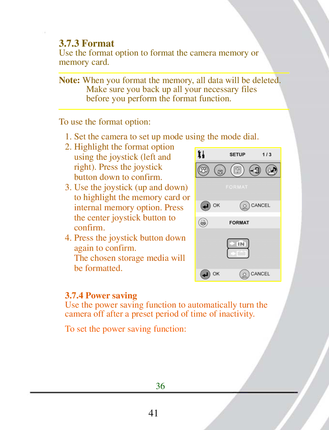 DXG Technology DXG-503 manual Format 