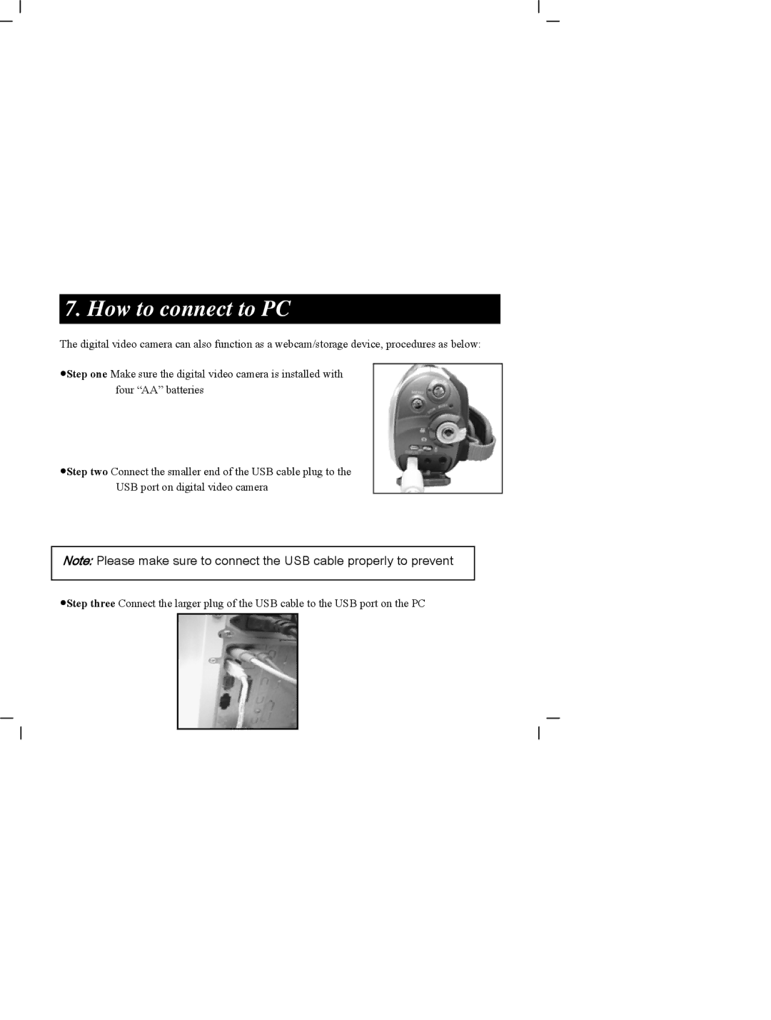 DXG Technology DXG-505V manual How to connect to PC 