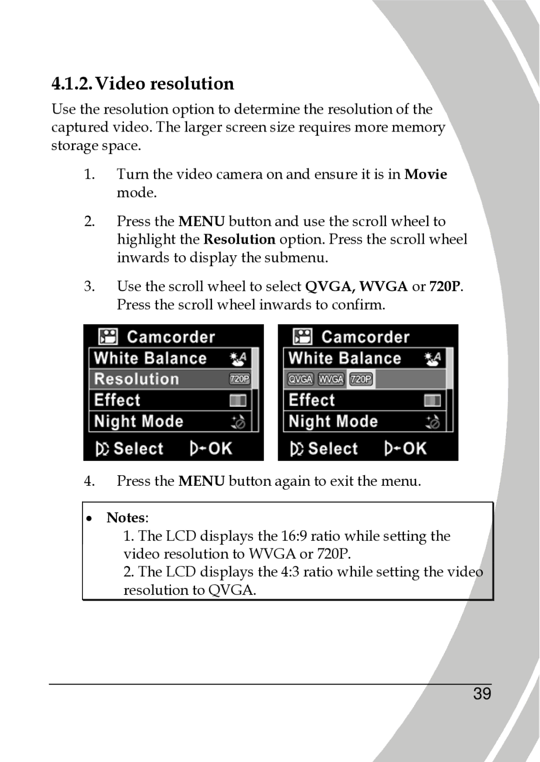 DXG Technology DXG-517V HD manual Video resolution 