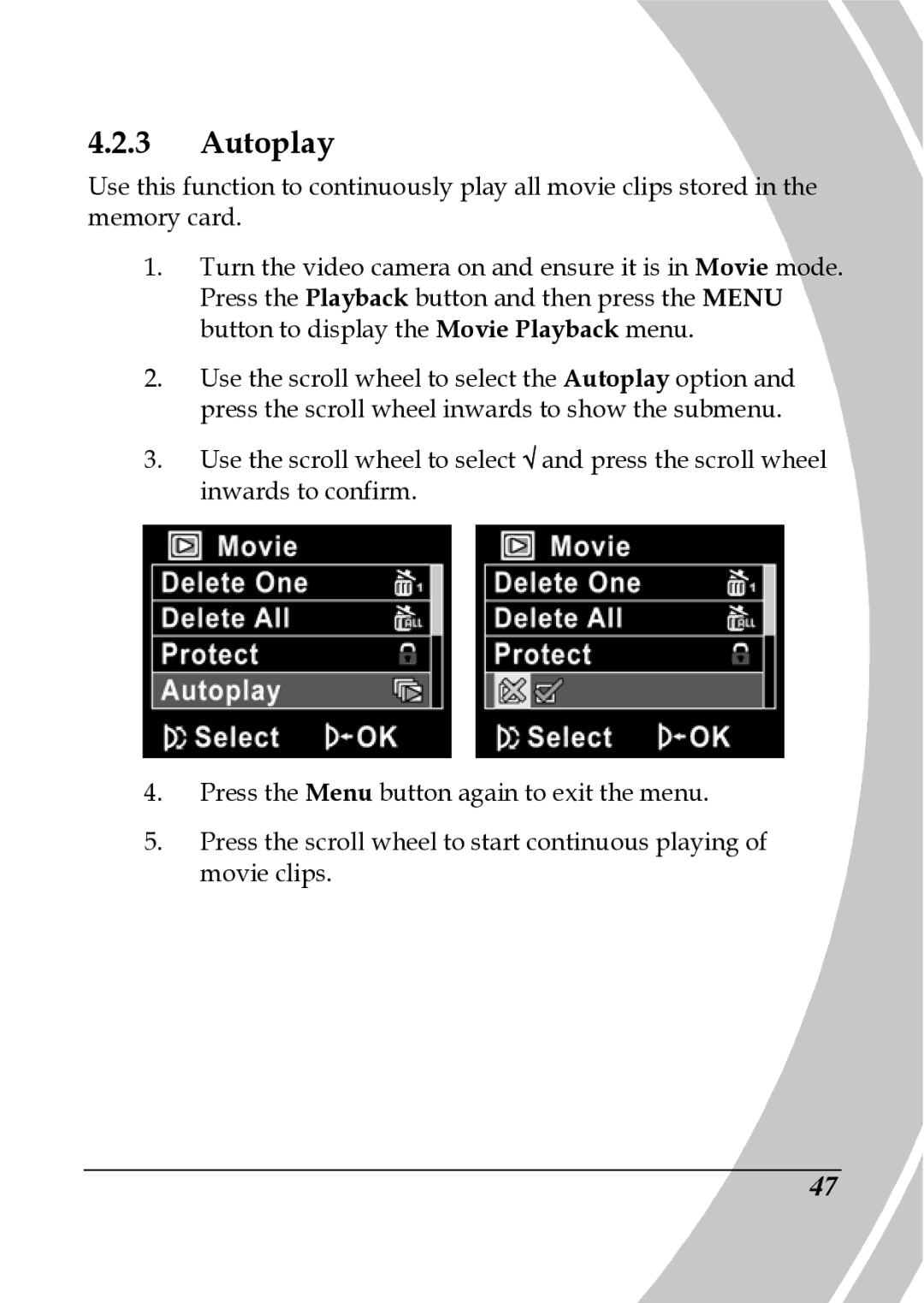 DXG Technology DXG-517V HD manual Autoplay 