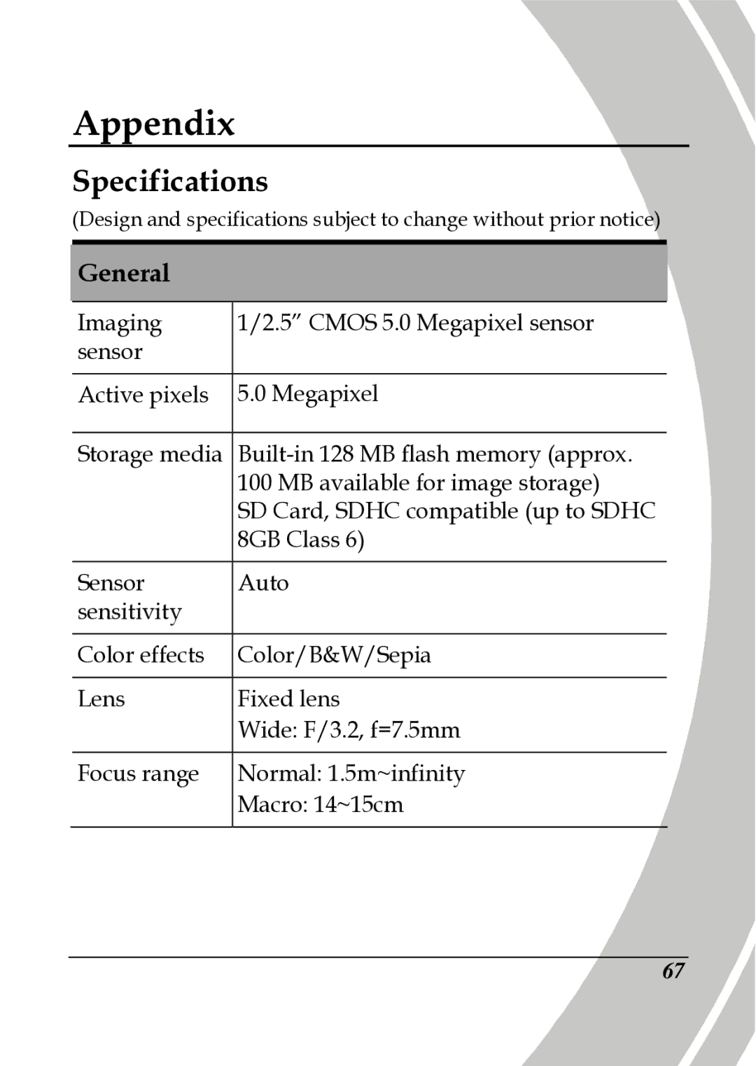 DXG Technology DXG-517V HD manual Specifications, General 