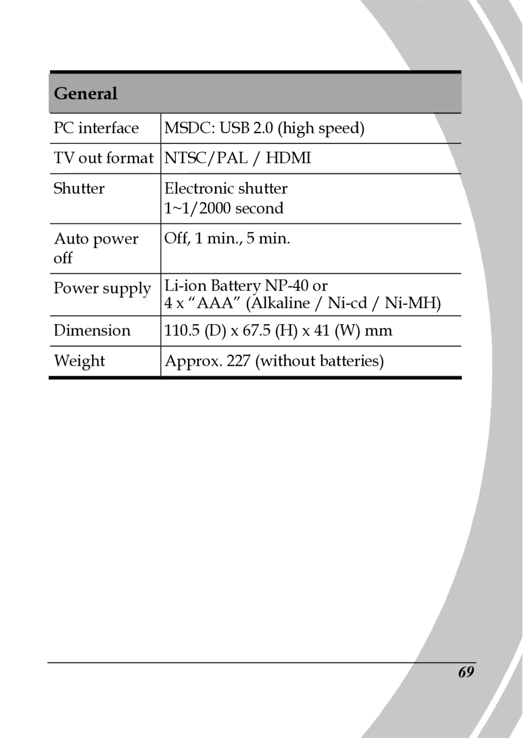 DXG Technology DXG-517V HD manual NTSC/PAL / Hdmi 