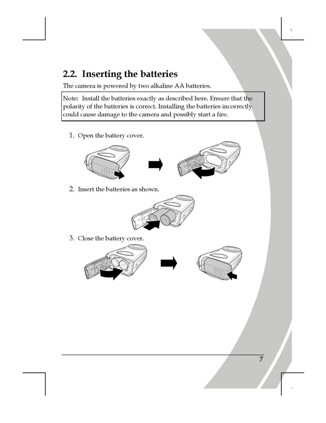 DXG Technology DXG-518 manual Inserting the batteries 