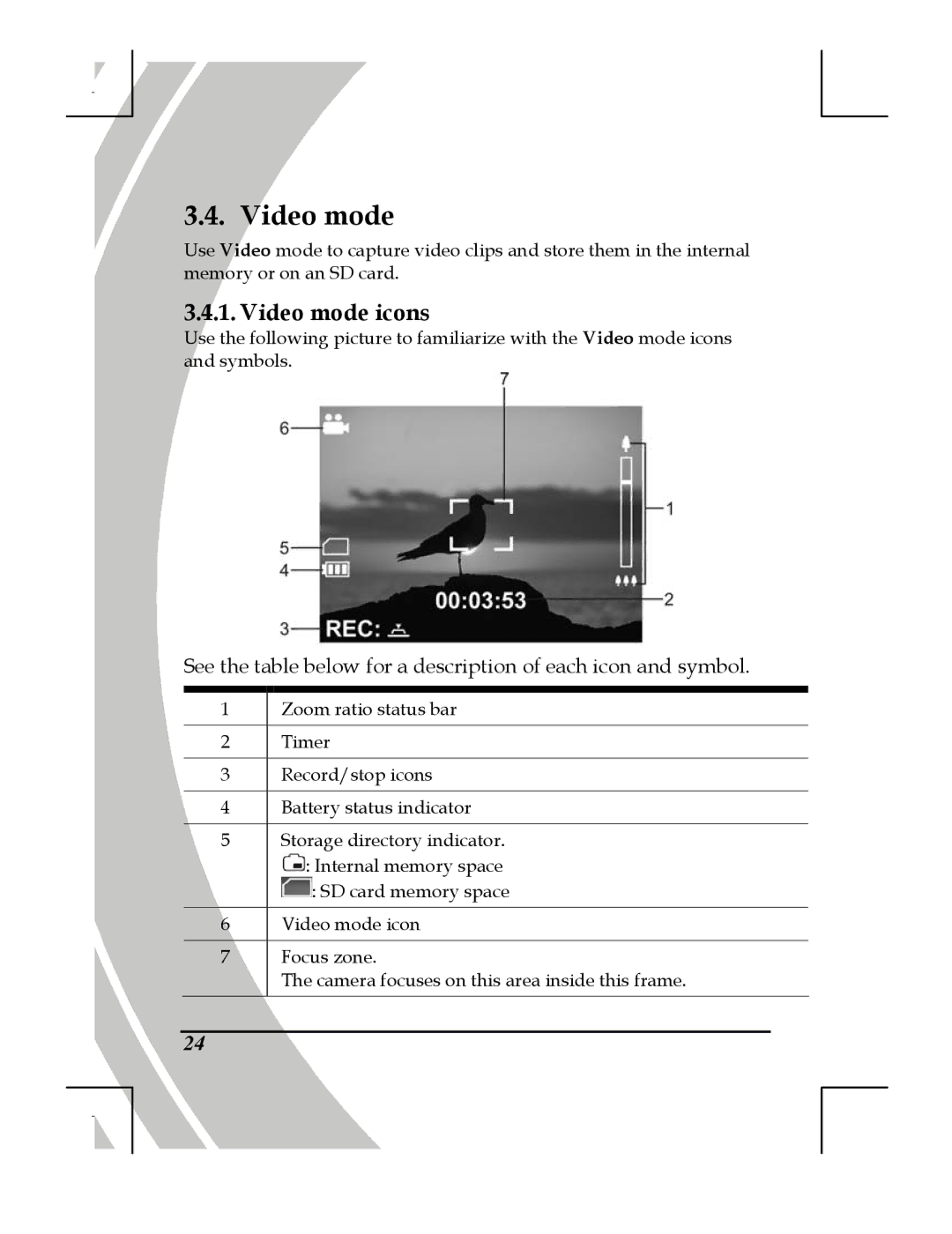 DXG Technology DXG-518 manual Video mode icons 