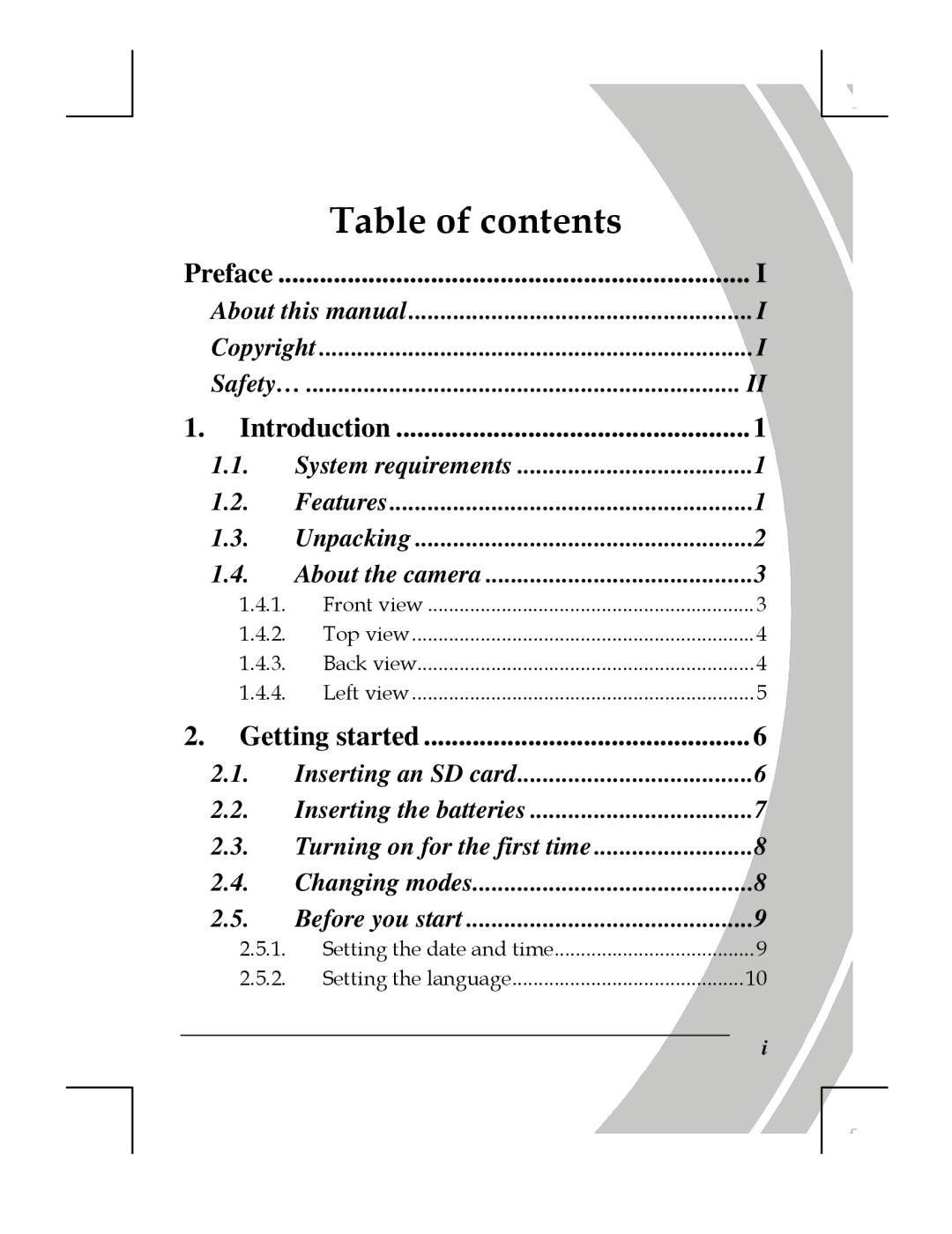 DXG Technology DXG-518 manual Table of contents 