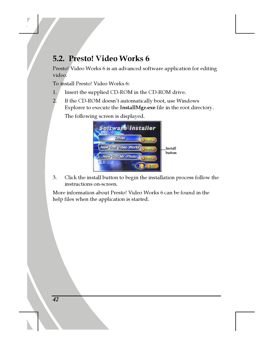 DXG Technology DXG-518 manual Presto! Video Works 