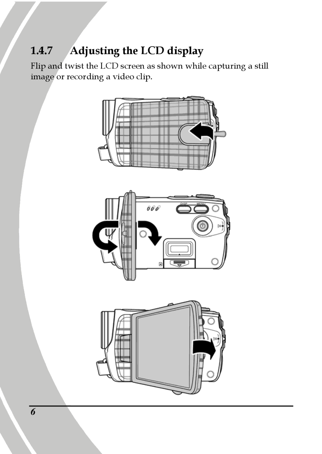 DXG Technology DXG-533V, DXG-535V manual Adjusting the LCD display 