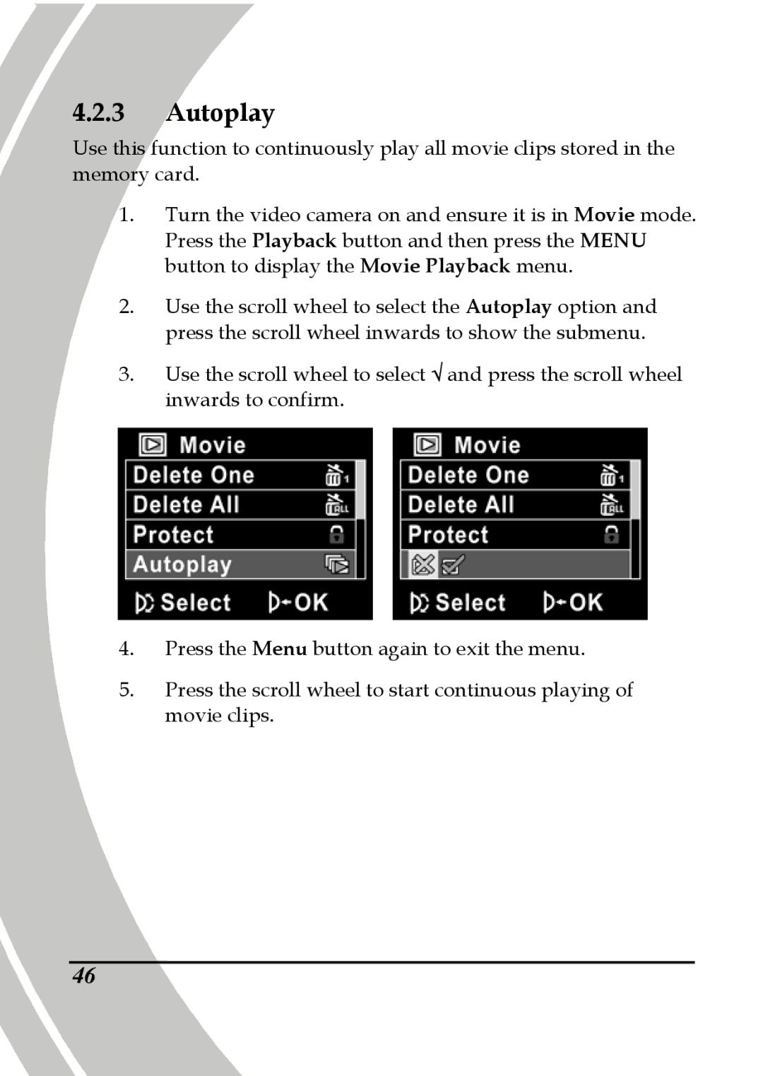 DXG Technology DXG-533V, DXG-535V manual Autoplay 