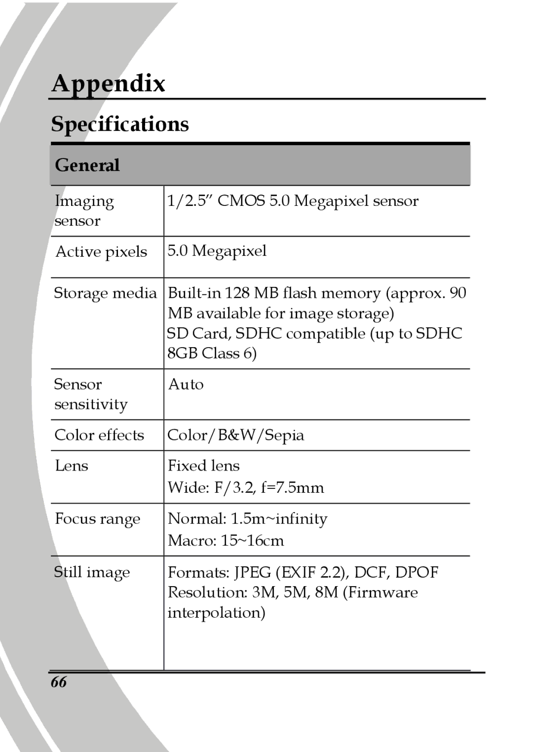 DXG Technology DXG-533V, DXG-535V manual Specifications, General 