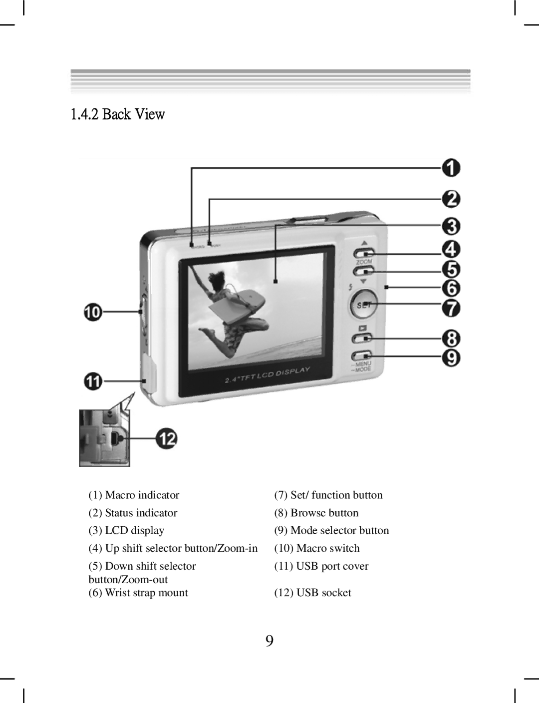 DXG Technology DXG-538 manual Back View 