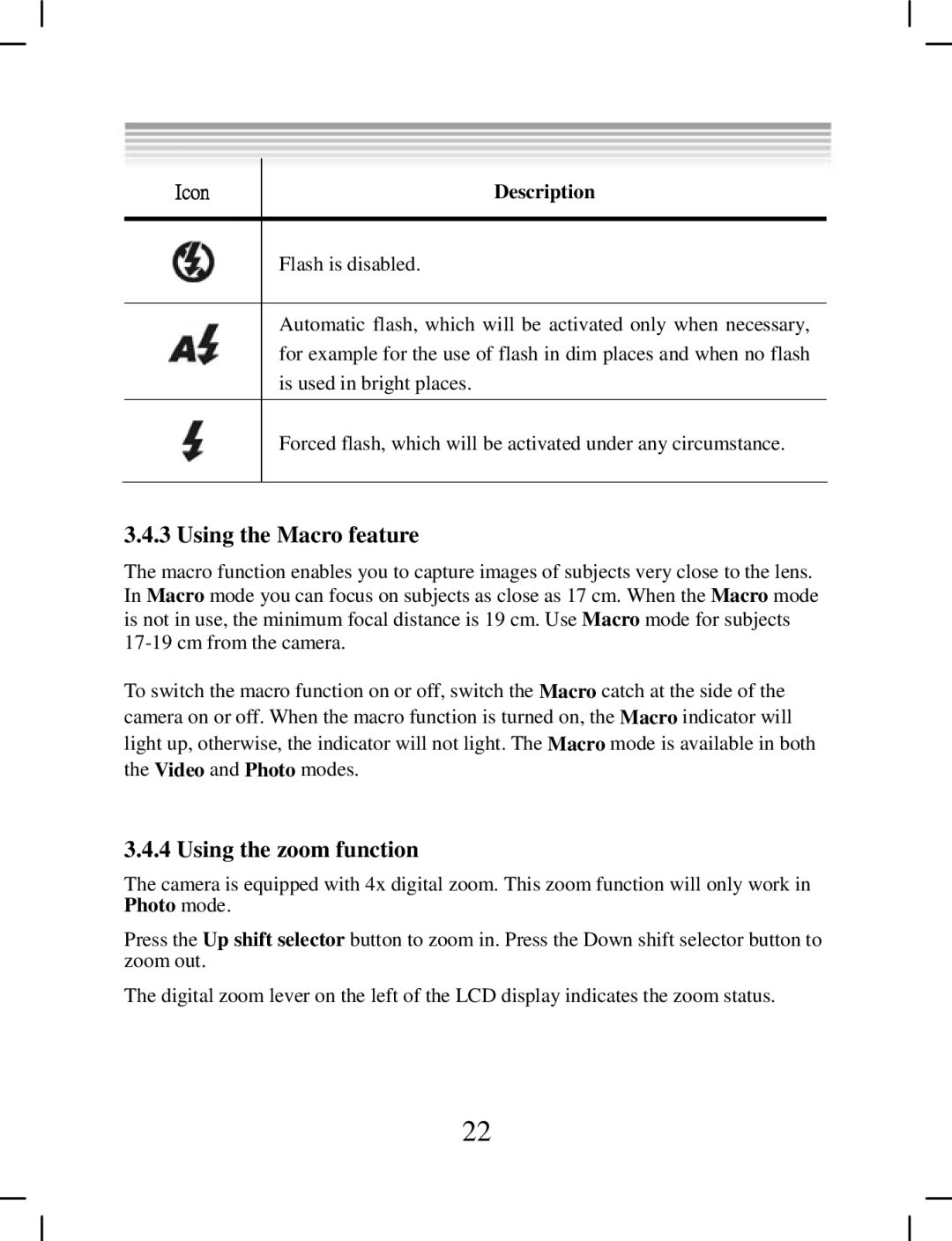 DXG Technology DXG-538 manual Using the Macro feature, Using the zoom function 