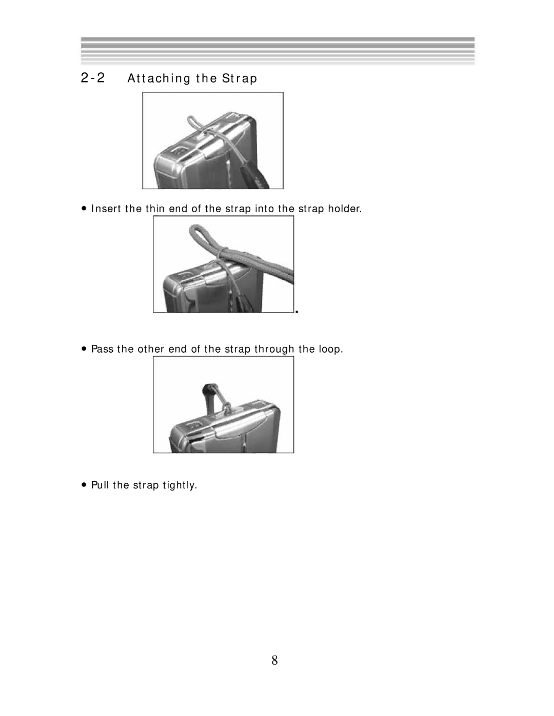 DXG Technology DXG 552 manual 2Attaching the Strap 