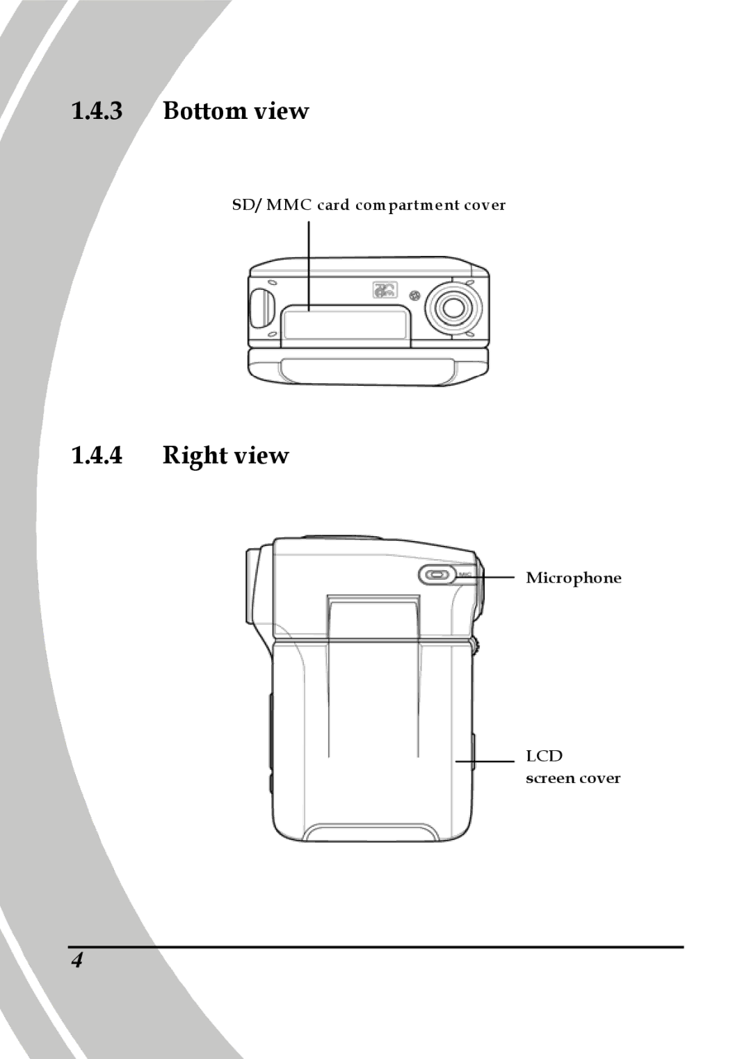 DXG Technology DXG-565V manual Bottom view, Right view 