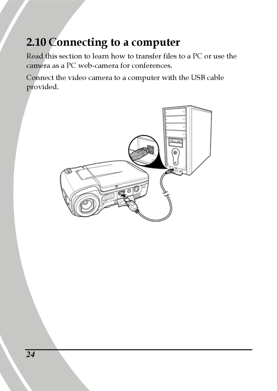 DXG Technology DXG-565V manual Connecting to a computer 