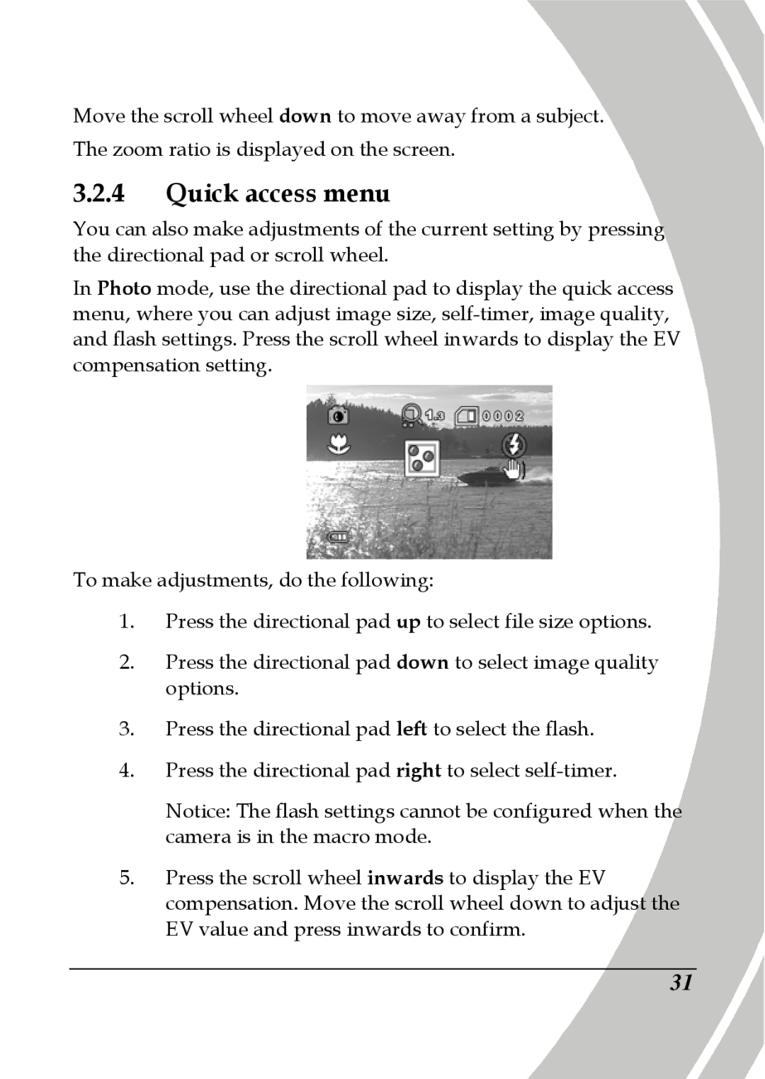 DXG Technology DXG-565V manual Quick access menu 