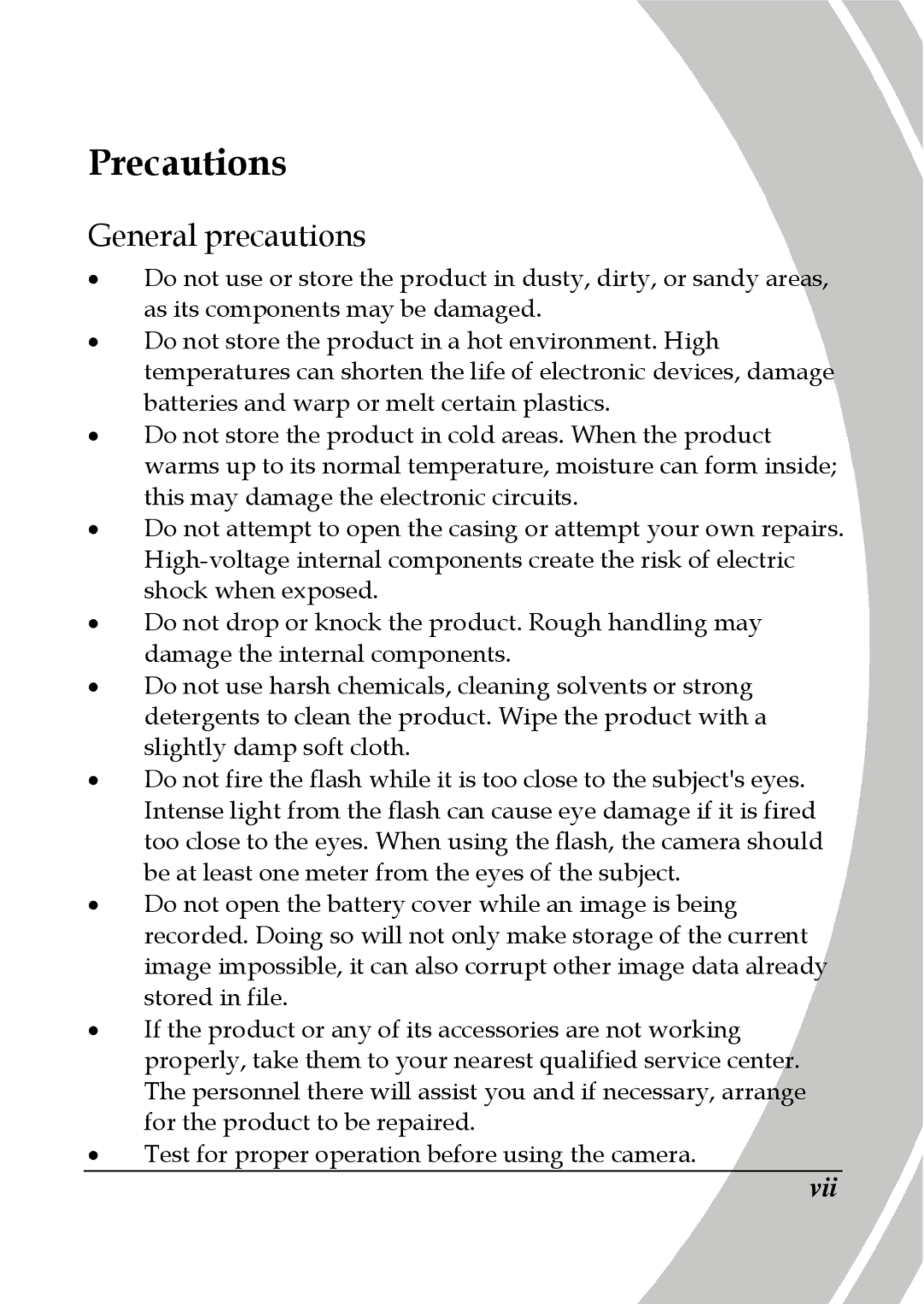 DXG Technology DXG-565V manual Precautions, General precautions 