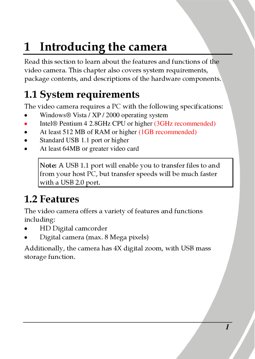 DXG Technology DXG-580V HD manual System requirements, Features 