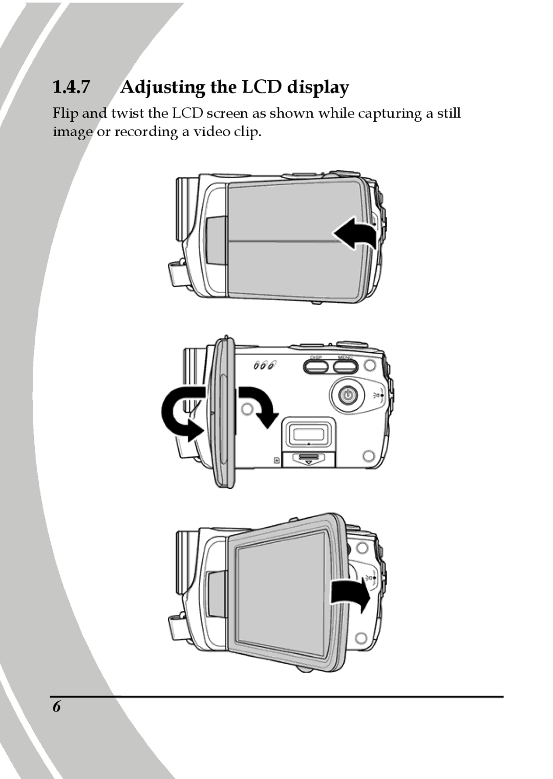 DXG Technology DXG-580V HD manual Adjusting the LCD display 