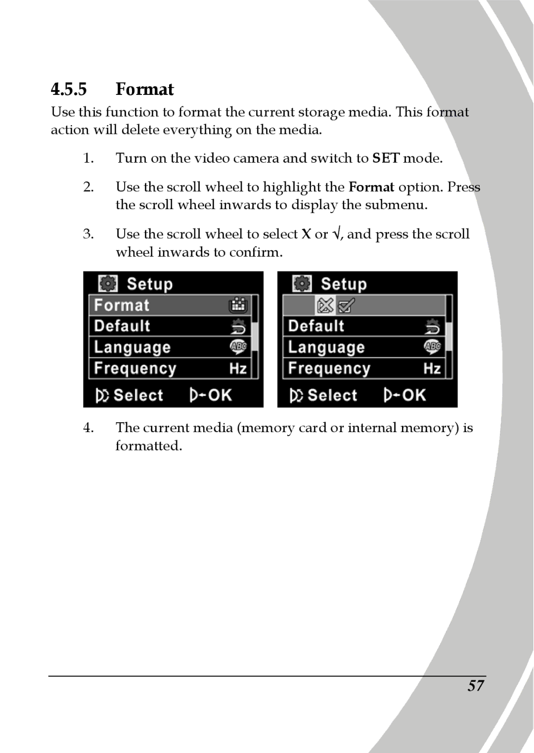 DXG Technology DXG-580V HD manual Format 