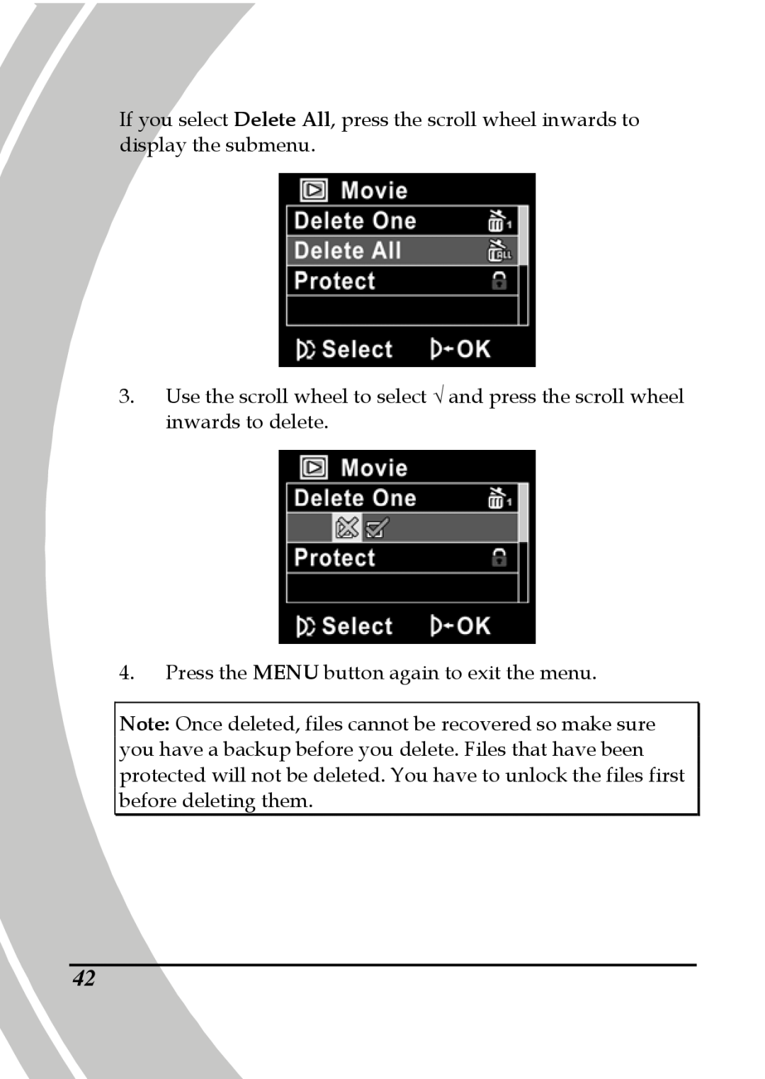 DXG Technology DXG-580V HD manual Press the MENU button again to exit the menu 