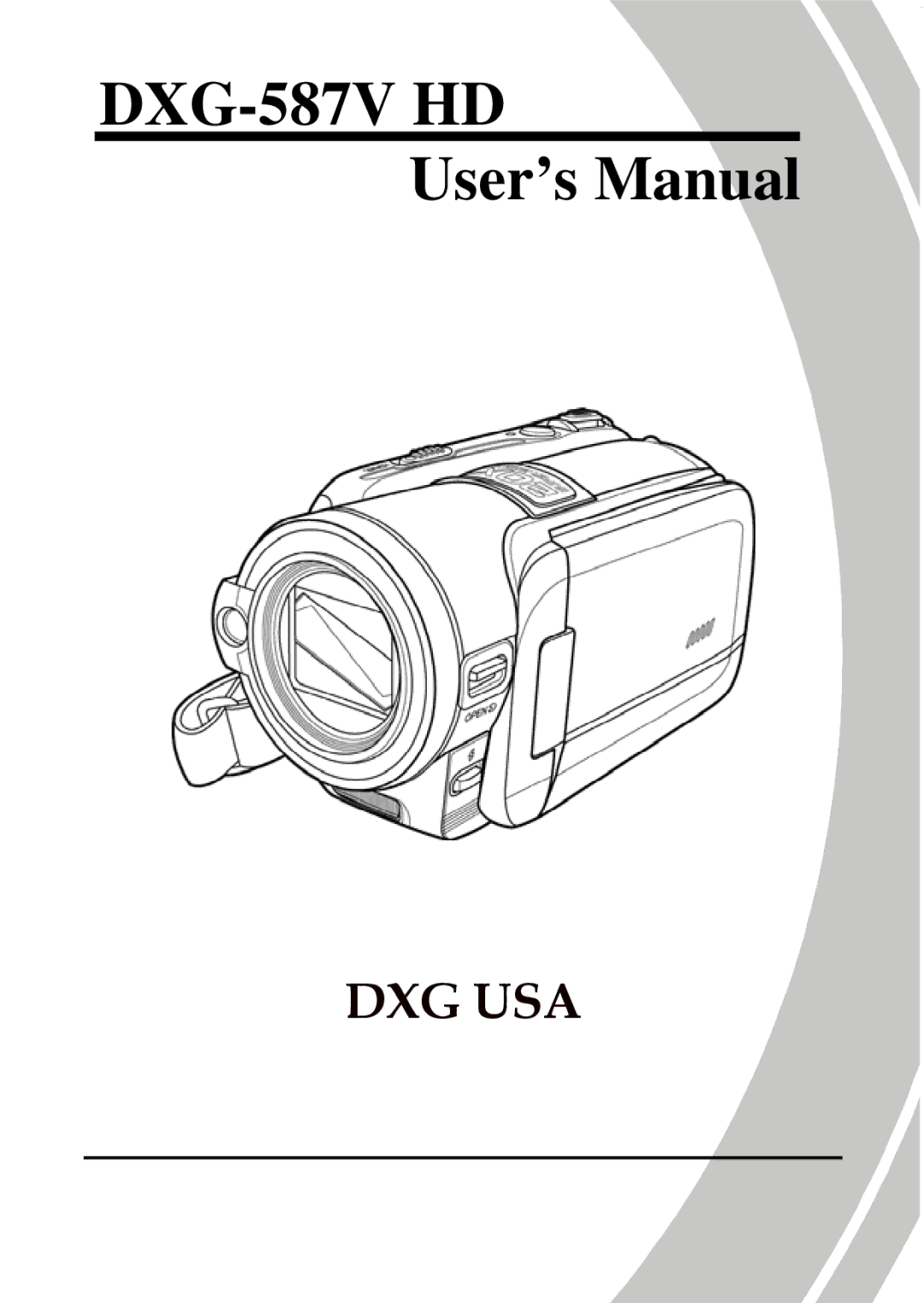 DXG Technology DXG-587V HD manual 