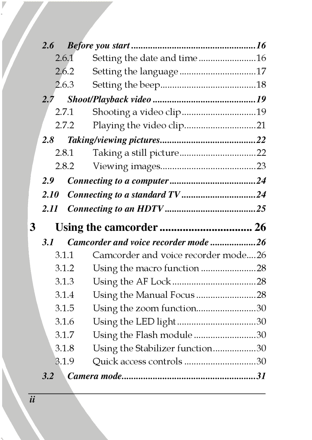 DXG Technology DXG-587V HD manual Using the camcorder 