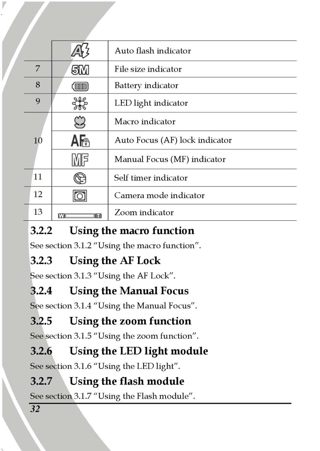 DXG Technology DXG-587V HD manual Using the macro function, Using the LED light module 