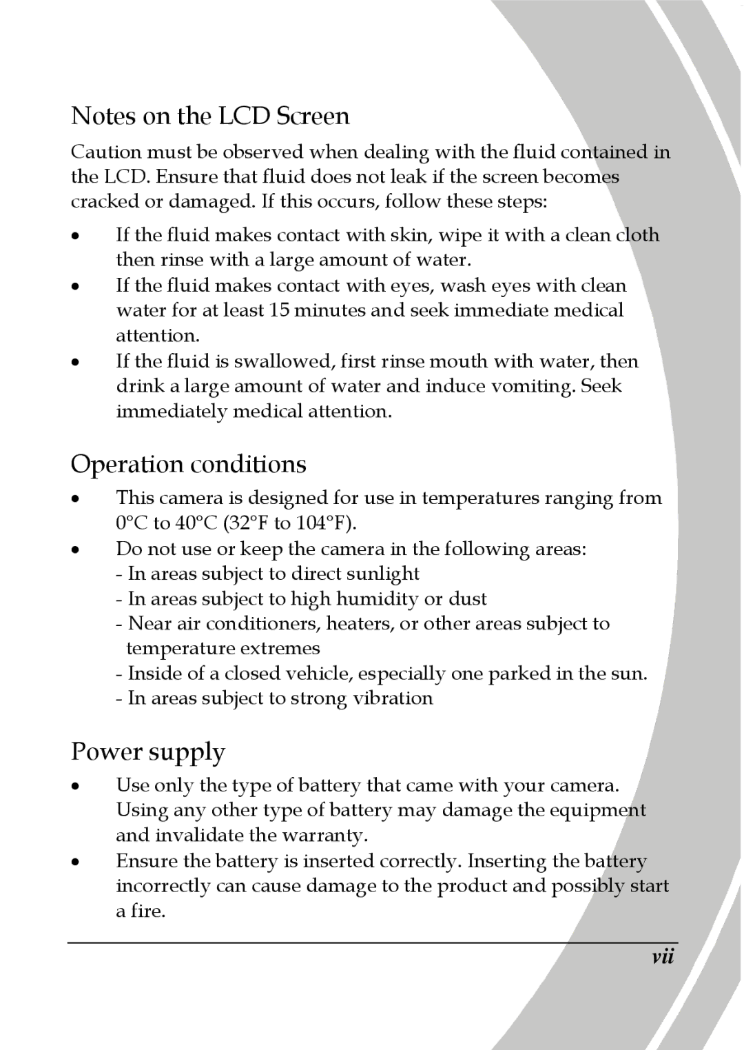 DXG Technology DXG-587V HD manual Operation conditions 